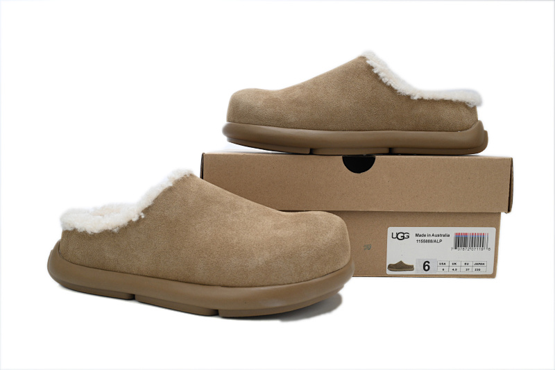 【BA7AP】小土豆栗色 UGG 舒适保暖包头拖鞋 1155888 UGG Brown
