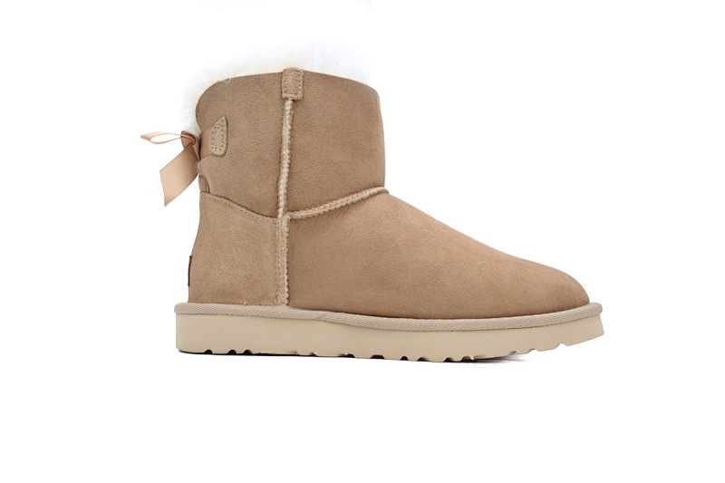 【BA8AP】蝴蝶中筒沙色 UGG 保暖中筒雪地靴 1016501 UGG Khaki