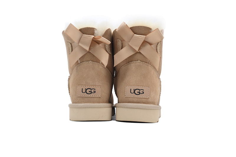 【BA8AP】蝴蝶中筒沙色 UGG 保暖中筒雪地靴 1016501 UGG Khaki