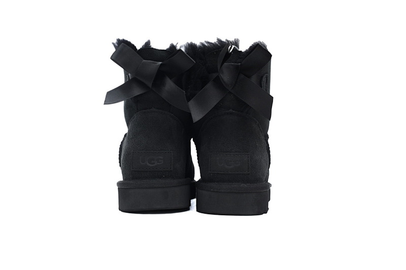 【BA8AP】蝴蝶中筒黑色 UGG 保暖中筒雪地靴 1016501 UGG Black