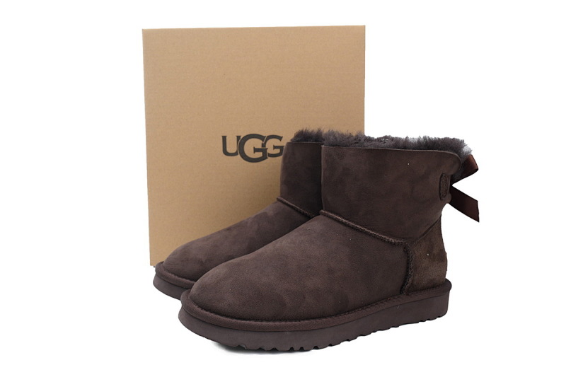 【BA8AP】蝴蝶中筒咖色 UGG 保暖中筒雪地靴 1016501 UGG Coffee