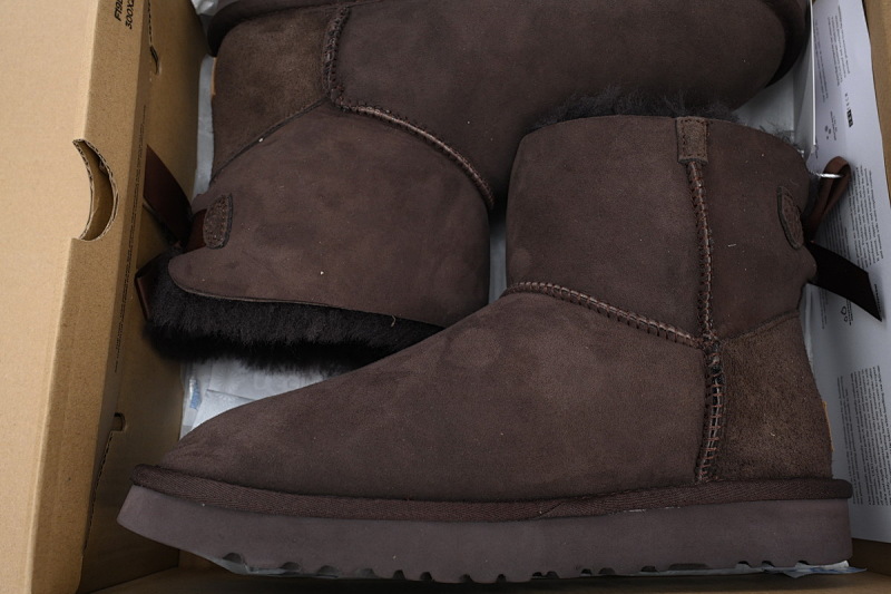 【BA8AP】蝴蝶中筒咖色 UGG 保暖中筒雪地靴 1016501 UGG Coffee