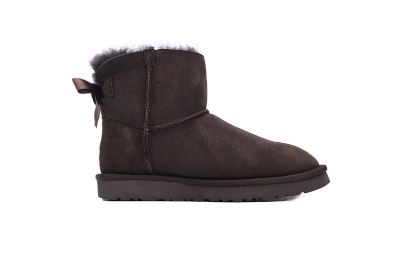 【BA8AP】蝴蝶中筒咖色 UGG 保暖中筒雪地靴 1016501 UGG Coffee