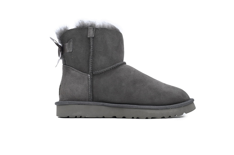 【BA8AP】蝴蝶中筒灰色 UGG 保暖中筒雪地靴 1016501 UGG Grey
