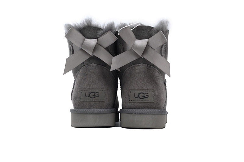 【BA8AP】蝴蝶中筒灰色 UGG 保暖中筒雪地靴 1016501 UGG Grey