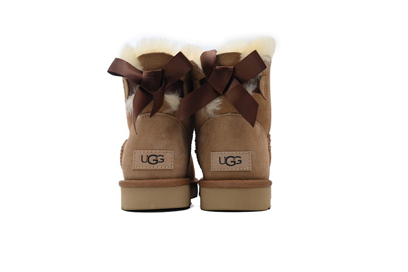 【BA8AP】蝴蝶中筒栗色 UGG 保暖中筒雪地靴 1016501 UGG Brown
