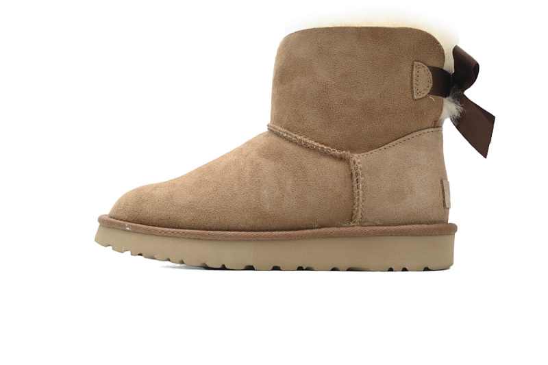 【BA8AP】蝴蝶中筒栗色 UGG 保暖中筒雪地靴 1016501 UGG Brown