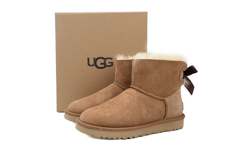 【BA8AP】蝴蝶中筒栗色 UGG 保暖中筒雪地靴 1016501 UGG Brown
