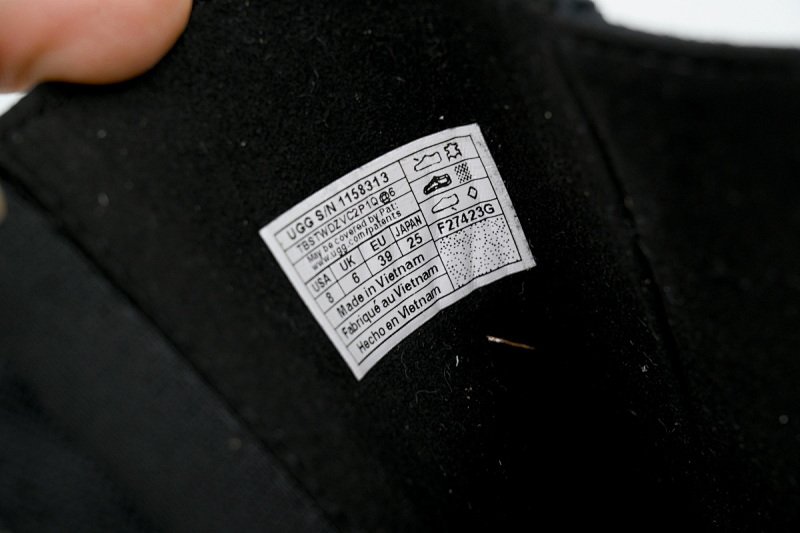 【BA4AP】渔人拉链高筒黑色 UGG 拉链圆头雪地靴 1158313 UGG Black