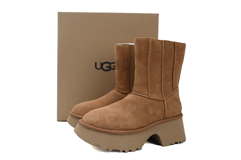 【BA4AP】渔人拉链高筒栗色 UGG 拉链圆头雪地靴 1158313 UGG Brown