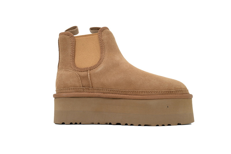 【BA3AP】厚底松紧切尔西 UGG 厚底短筒切尔西靴 1134526 UGG Brown