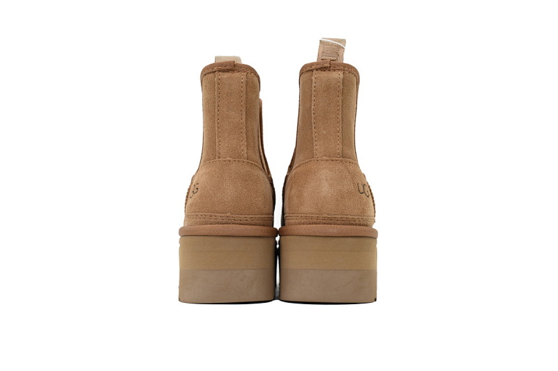 【BA3AP】厚底松紧切尔西 UGG 厚底短筒切尔西靴 1134526 UGG Brown