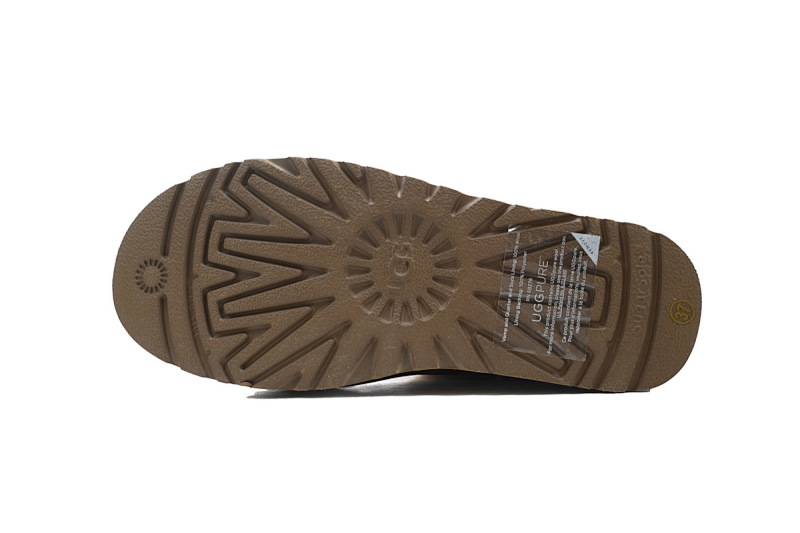 【BA2AP】单扣中筒栗色 UGG 圆头短筒雪地靴 1144041 UGG Classic Ultra Mini Brown