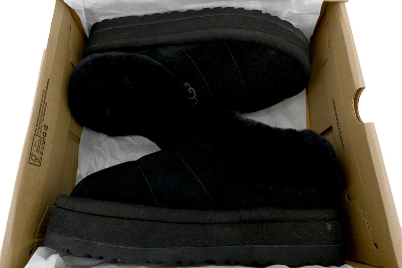 【BA2AP】毛毛虫厚底黑色 UGG 保暖及踝雪地靴 1146390 UGG Tazzlita Black