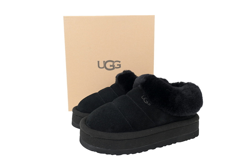 【BA2AP】毛毛虫厚底黑色 UGG 保暖及踝雪地靴 1146390 UGG Tazzlita Black