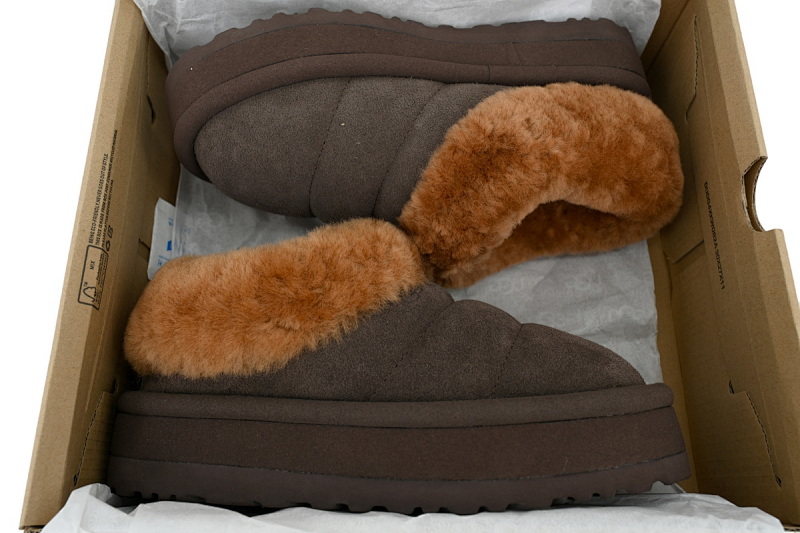 【BA2AP】毛毛虫厚底咖色 UGG 保暖及踝雪地靴 1146390 UGG Tazzlita Coffee