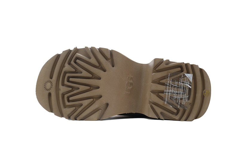 【BA1AP】渔人坡跟高筒栗色 UGG 圆头套筒短靴 1158310 UGG Brown