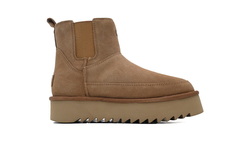 【BA1AP】套筒松紧栗色 UGG 圆头套筒短靴 1158051 UGG Brown