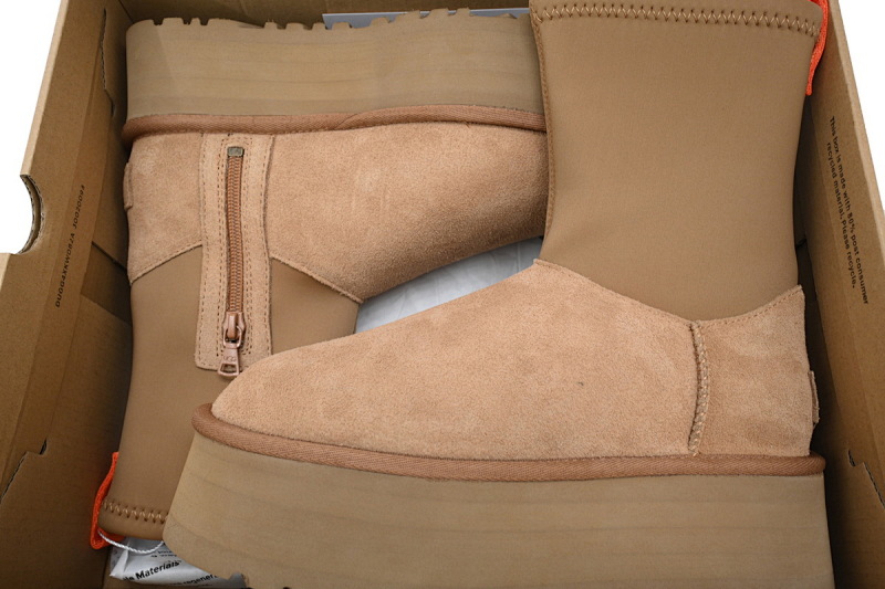 【BA0AP】铅笔靴栗色 UGG 时尚拉链短靴 1144031 UGG Brown