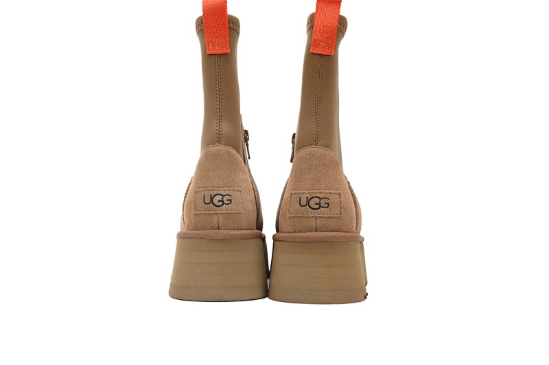 【BA0AP】铅笔靴栗色 UGG 时尚拉链短靴 1144031 UGG Brown