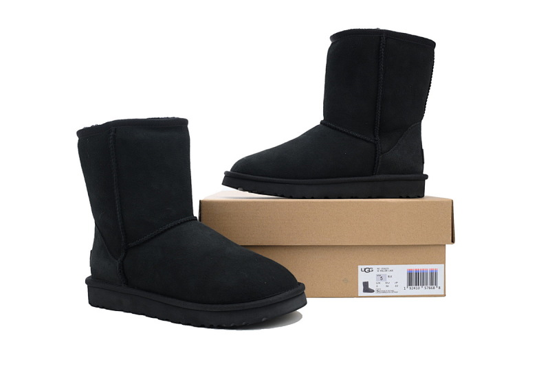 【BA9AP】高筒short黑色 UGG 保暖高筒雪地靴 1016223 UGG Classic Short Black