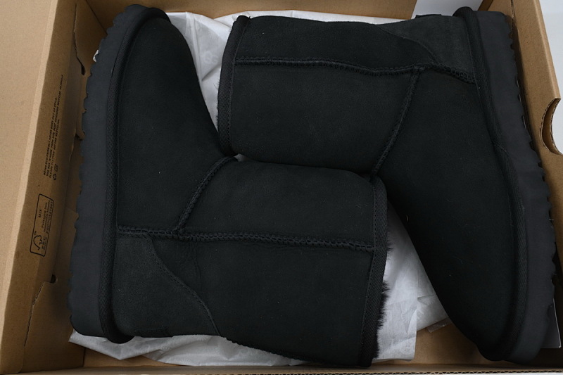 【BA9AP】高筒short黑色 UGG 保暖高筒雪地靴 1016223 UGG Classic Short Black