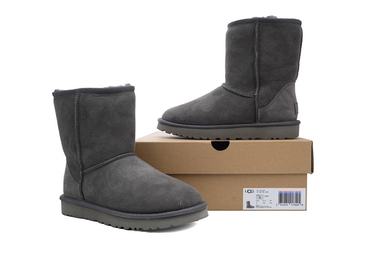 【BA9AP】高筒short灰色 UGG 保暖高筒雪地靴 1016223 UGG Classic Short Grey