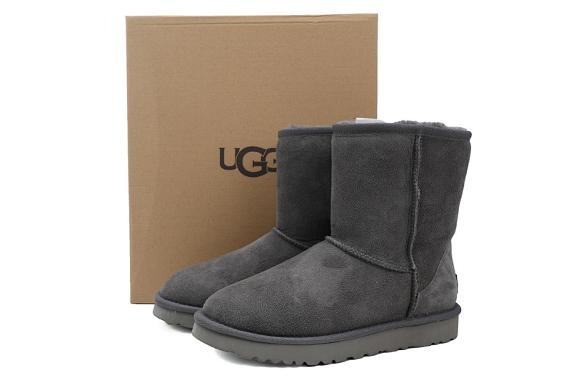 【BA9AP】高筒short灰色 UGG 保暖高筒雪地靴 1016223 UGG Classic Short Grey