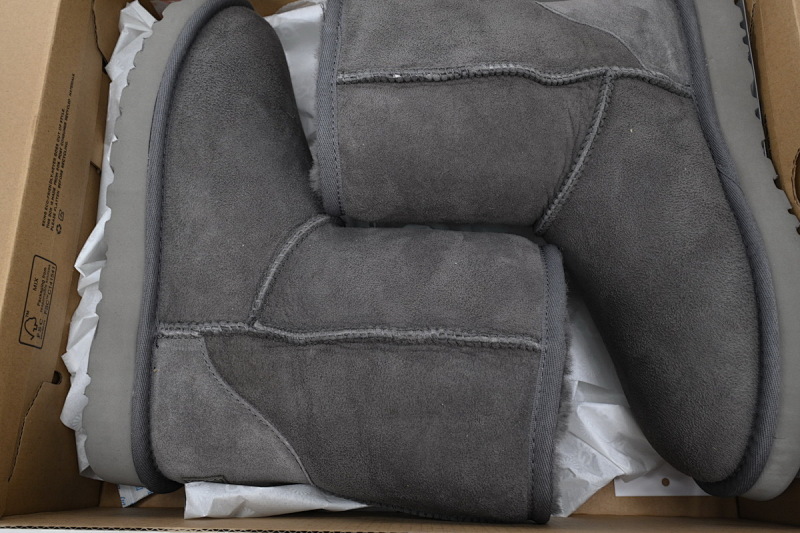 【BA9AP】高筒short灰色 UGG 保暖高筒雪地靴 1016223 UGG Classic Short Grey