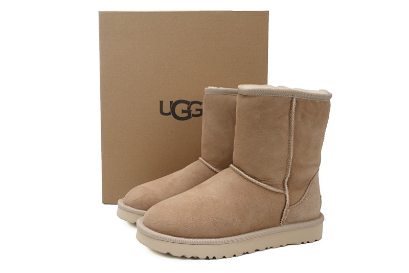 【BA9AP】高筒short沙色 UGG 保暖高筒雪地靴 1016223 UGG Classic Short Khaki