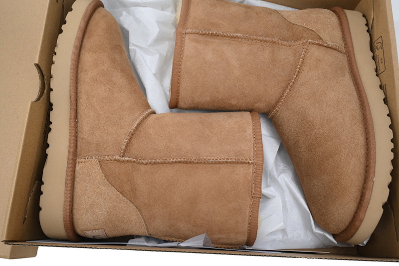 【BA9AP】高筒short栗色 UGG 保暖高筒雪地靴 1016223 UGG Classic Short Brown