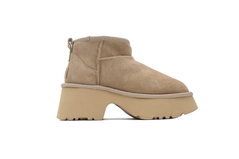 【BA9AP】渔人靴低筒沙色 UGG 保暖厚底雪地靴 1158311 UGG Khaki