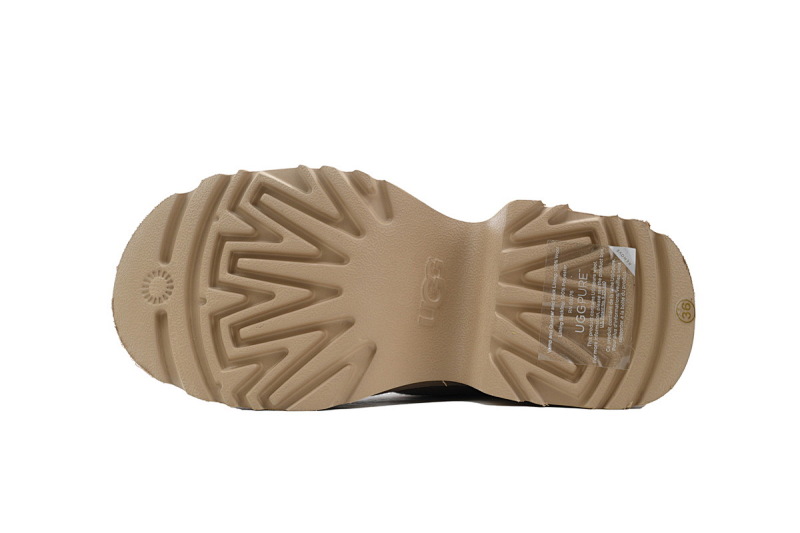 【BA9AP】渔人靴低筒沙色 UGG 保暖厚底雪地靴 1158311 UGG Khaki