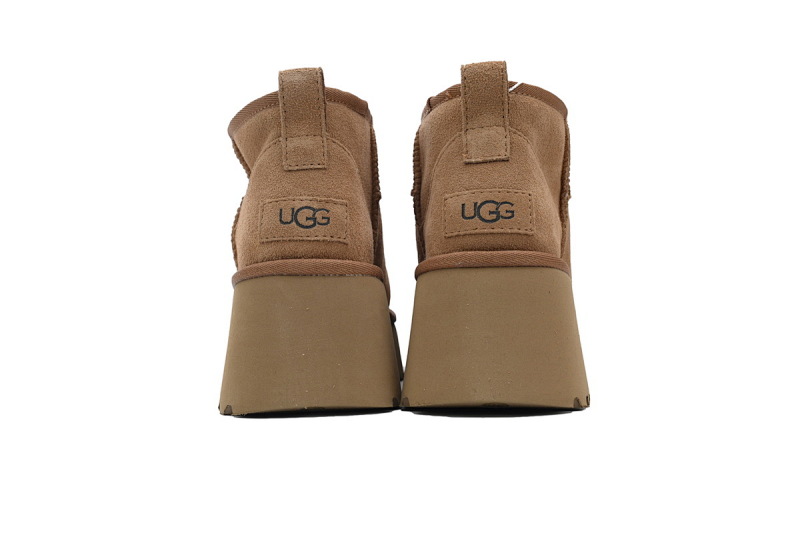 【BA9AP】渔人靴低筒栗色 UGG 保暖厚底雪地靴 1158311 UGG Brown