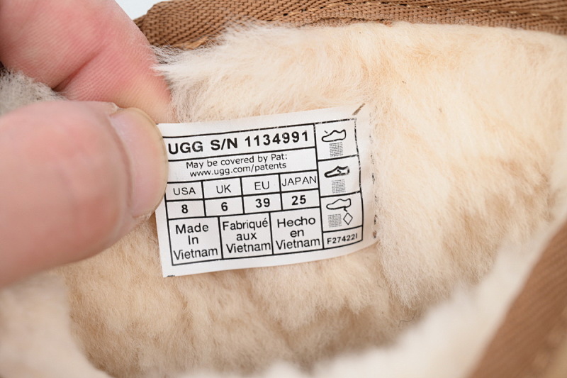 【BA8AP】厚底中筒栗色 UGG 加绒保暖雪地靴 1134991 UGG Brown