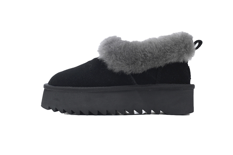 【BA8AP】妮塔厚底黑色 UGG 加绒保暖雪地靴 1166733 UGG Black