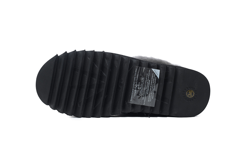 【BA8AP】妮塔厚底黑色 UGG 加绒保暖雪地靴 1166733 UGG Black