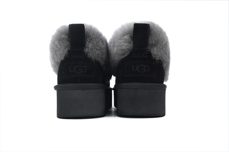 【BA8AP】妮塔厚底黑色 UGG 加绒保暖雪地靴 1166733 UGG Black