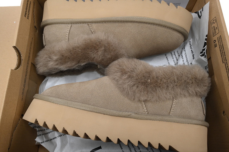 【BA8AP】妮塔厚底棕色 UGG 加绒保暖雪地靴 1166733 UGG Brown