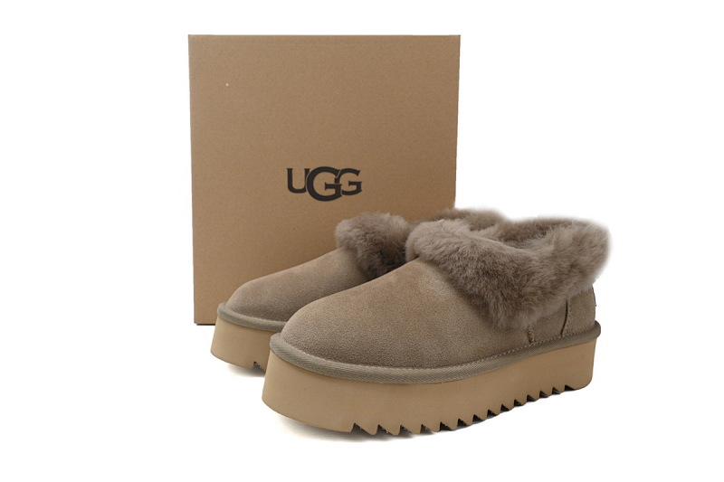 【BA8AP】妮塔厚底棕色 UGG 加绒保暖雪地靴 1166733 UGG Brown