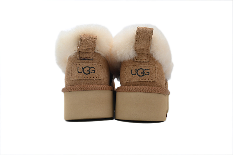 【BA8AP】妮塔厚底栗色 UGG 加绒保暖雪地靴 1166733 UGG Brown