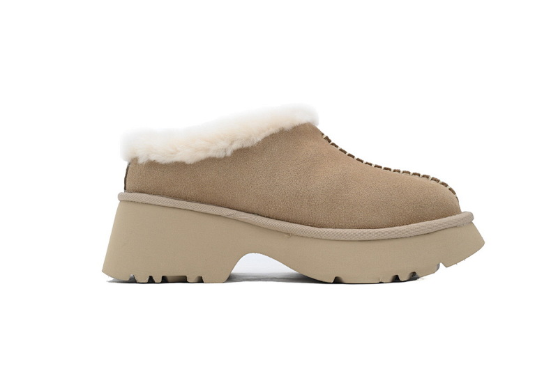 【BA7AP】渔人坡跟拖鞋沙色 UGG 休闲保暖包头拖鞋 1162510 UGG Khaki