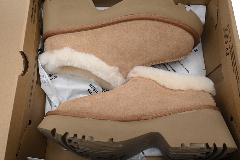 【BA7AP】渔人坡跟拖鞋栗色 UGG 休闲保暖包头拖鞋 1162510 UGG Brown