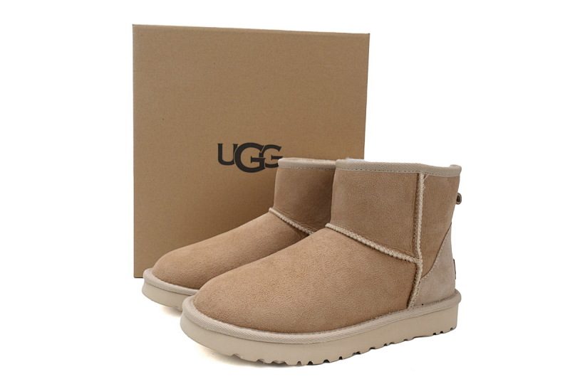 【BA6AP】中筒mini沙色 UGG 休闲保暖雪地靴 1016222 UGG Classic Mini Khaki