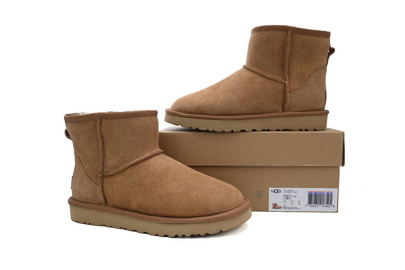 【BA6AP】中筒mini栗色 UGG 休闲保暖雪地靴 1016222 UGG Classic Mini Brown