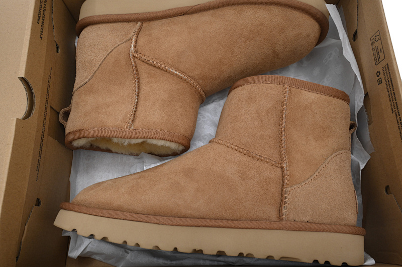 【BA6AP】中筒mini栗色 UGG 休闲保暖雪地靴 1016222 UGG Classic Mini Brown