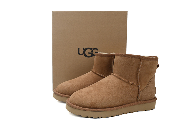 【BA6AP】中筒mini栗色 UGG 休闲保暖雪地靴 1016222 UGG Classic Mini Brown