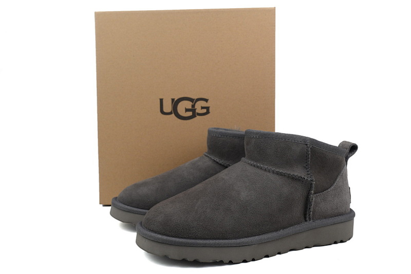 【BA5AP】低筒mini灰色 UGG 包头及踝雪地靴 1116109 UGG Classic Ultra Mini Grey