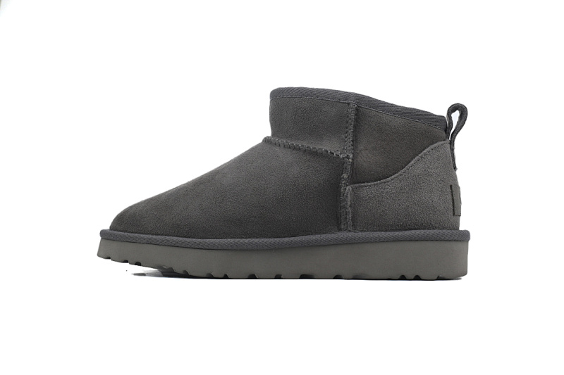 【BA5AP】低筒mini灰色 UGG 包头及踝雪地靴 1116109 UGG Classic Ultra Mini Grey
