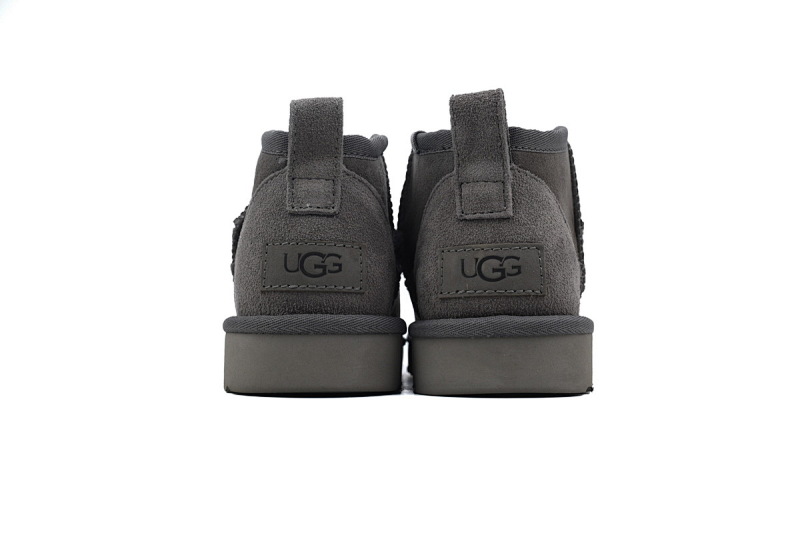 【BA5AP】低筒mini灰色 UGG 包头及踝雪地靴 1116109 UGG Classic Ultra Mini Grey